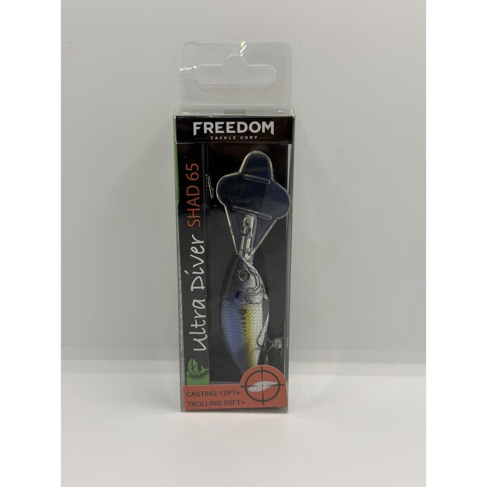 Freedom Ultra Diver SHAD 65 Fishing Lure 3/8oz Crankbait Brand New